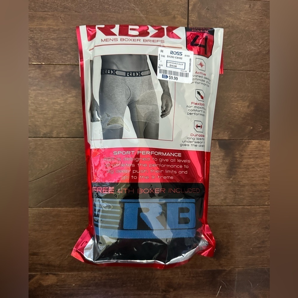 Brand new RBX boxer briefs size medium